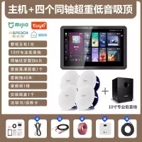 先科(SAST)智能AI家庭吸顶音响客厅无线蓝牙吊顶智能语音主机+4个6.5英寸超重低音同轴吸顶音响+10吋专业低音炮