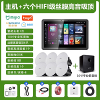 先科(SAST)智能AI家庭吸顶音响客厅无线智能语音主机+6个6.5英寸HiFi丝膜高音同轴吸顶音响+10吋专业低音炮