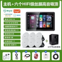 先科(SAST)智能AI家庭吸顶音响客厅无线智能语音主机+6个6.5英寸HiFi丝膜高音同轴吸顶音响+10吋专业低音炮