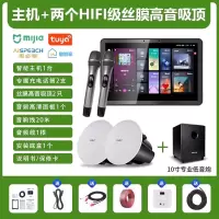 先科(SAST)智能AI家庭吸顶音响客厅无线智能K歌主机+2个6.5英寸HiFi丝膜高音同轴吸顶音响+10吋专业低音炮
