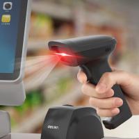 得力扫码枪 无线扫描枪 备件仓库药品追溯快递物流查询商品条码扫描一维激光配充电底座扫描器 14951W 单位:个