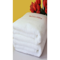 安巢家居(ANCHOW)五星级酒店浴巾纯棉加大加厚成人浴巾柔软吸水速干男女情侣学生浴巾AW10301白色