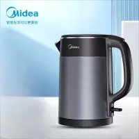 美的(Midea)电热水壶烧水壶无缝全钢食品级304不锈钢双层防烫MK-HJ1511