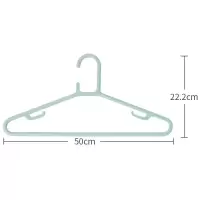 茶花(CHAHUA)大衣架晾衣架子50cm衣服架衣挂架晒衣架衣服撑子挂衣架10支装 0732