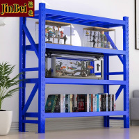 锦北货架四层仓储钢制置物架收纳展示架承重500kg 2000*500