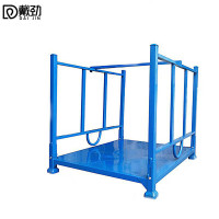 戴劲仓库插管堆垛架巧固架堆叠冷库货架高架码垛架布料架折叠款底板拉杆1200*1500*1250mm