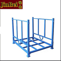 锦北仓库插管堆垛架巧固架堆叠冷库货架高架码垛架布料架折叠款无底板1000*1200*1000mm