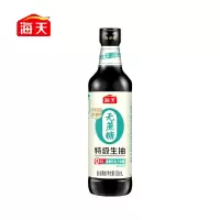 海天 酱油 无蔗糖特级0添加生抽500mL*1瓶 零添加控糖炒菜凉拌白灼提鲜调味品