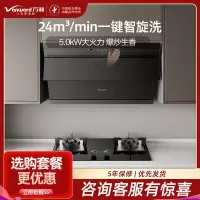万和(Vanward)24m³吸力侧吸抽排油烟机5.0KW燃气灶套装DJ738 Pro+JZT-B6L60天然气烟灶套装