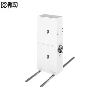 戴劲手动密集架钢制移动柜档案柜轨道手摇式密集资料柜 一列一组/立方单价