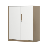 臻远 ZY5062051 钢制窄边文件柜 90*40*109cm(单位:台) 咖白套色