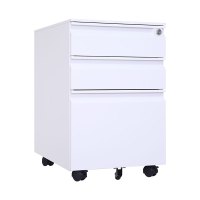 臻远 ZY5062214 钢制三抽矮柜 鹅颈款 39*50*60cm(单位:台)白色