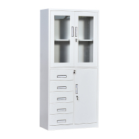 臻远 ZY5062233 钢制文件柜 偏五斗器械柜 85*39*185cm(单位:台)灰白色