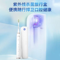 飞利浦(PHILIPS)电动牙刷 亮白机皇成人声波震动牙刷 成人男士女士圣诞节礼物送男友女友白色 HX2481/01