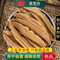 甄选灵芝片100克切片正品灵芝养生茶泡水酒林芝斗龙芝煮水泡茶干货