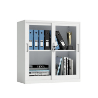 臻远 ZY5062261 钢制玻璃移门文件柜 90*40*92.5cm(单位:台)白色