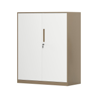 臻远 ZY5062274 钢制窄边铁门文件柜 90*40*76cm(单位:台)咖白