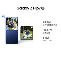 三星 Galaxy Flip7 12GB+256GB 暗影蓝 折叠屏手机 5000万像素 AI手机