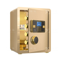 臻远 ZY-NW-BXGS-15 全钢实心保险柜办公防盗保险箱高40cm 金色电子款