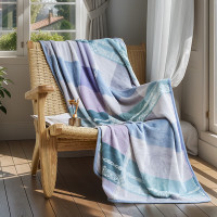 富安娜(FUANNA) 单层法兰绒毯\塞纳格调 100*150cm