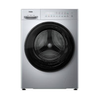 海尔 初色系列 10公斤 变频 滚筒洗衣机 精华洗 冰河银 1.11洗净比 智能 超薄 XQG100-D28B