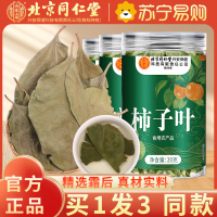 [买1发3同款]北京同仁堂内廷上用柿子叶20g鲜摘霜后干柿子叶降泡水喝血茶正品压官方旗舰店