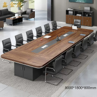 鑫金虎会议桌长桌洽谈培训桌职员办公桌BX10 8000*1800*800mm