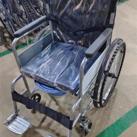 金寿堂 功能轮椅 喷塑坐便实心胎 便桶 SYIV90-JS01