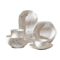 一禾亼物釉下彩餐具套装定制碗碟套装高颜值碗家用2025新款4人食24件套