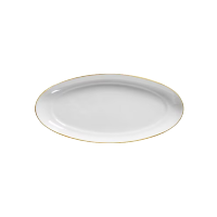 国涛家居旗舰店金色镶边-金边14.5英寸出鱼口盘子