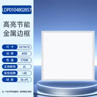 LISM欧普 led石膏板吊顶595*595商用办公超薄高显色平板灯面板48W 白光