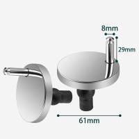 马桶盖配件固定螺丝通用坐便器盖板膨胀螺栓直径60mm