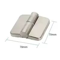 隔断合页平叠门锌合金底座不锈钢盖合页 方形加厚(左外开)平门