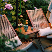 金菲罗格躺椅阳台休闲椅子靠背藤椅庭院沙发椅户外桌椅y 云栖躺椅一桌2椅[深色]