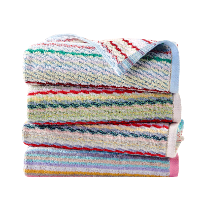洁玉(Jeyu) 彩虹彩条毛巾单条装礼盒JYCX-217FT-A 混色(颜色随机)