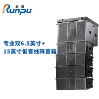 润普国产化专业双6.5英寸+15英寸低音线阵音箱报告厅大礼堂会议无缘音箱套装组合RP-XZS600-5