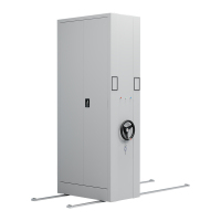 臻远 ZY5062379 电动移动文件柜通门 一列1组 100*56*236cm(单位:台)灰白色