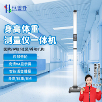 恒德升 超声波身高体重体检秤测量仪HDS-A044-E10DY身高体重一体机打印款