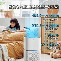 美的KJ400G-Z1 Pro空气净化器家用除甲醛除菌除异味除花粉除雾霾空气伴侣轻音设计美居APP互联 净化除醛