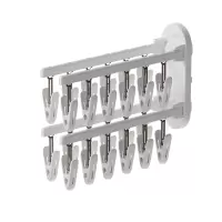 太力吸盘袜子晾晒架家用晾袜子神器可折叠多功能多夹子阳台晾衣架