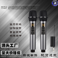 恩谷(ENGUE)唱歌蓝牙声卡舞台专业麦克风 混响高低音 一拖二