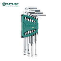 世达(SATA) 09112 加长球头内六角扳手组套