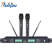 润普Runpu 国产化专业会议话筒 无线一拖二手持式麦克风RP-WFM9602S