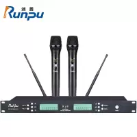 润普Runpu 国产化专业会议话筒 无线一拖二手持式麦克风RP-WFM9602S