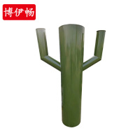 博伊畅 铁制模拟树桩 战术训练场 户外基地训练战术场地模拟地物