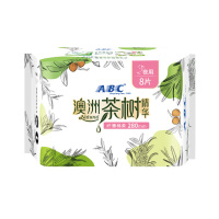 ABC卫生巾日用卫生巾澳洲茶树精华瞬吸棉柔0.1cm轻透薄240mm*8片-szfyj