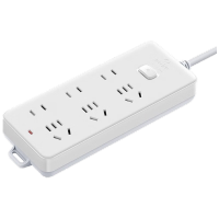 公牛(BULL)GN-402 插座/带儿童保护门 新国标/插线板 6位总控开关全长1.8米