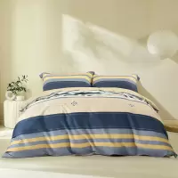 水星家纺纯棉四件套夏凉被亲肤抗菌防螨虫透气床品套装