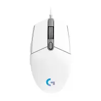 罗技(Logitech) G102第二代LIGHTSYNC游戏鼠标游戏级8000dpi传感器约1680万色流光灯效-白色