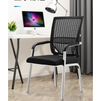 办公椅网布会议弓形椅子休闲职员经理四角椅